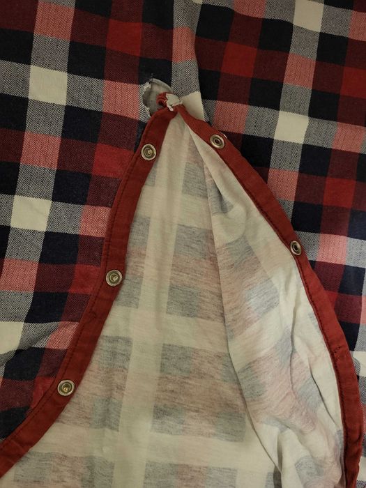 Koszula do karmienia Doctor Nap L 40 ciążowa w czerwoną kratę