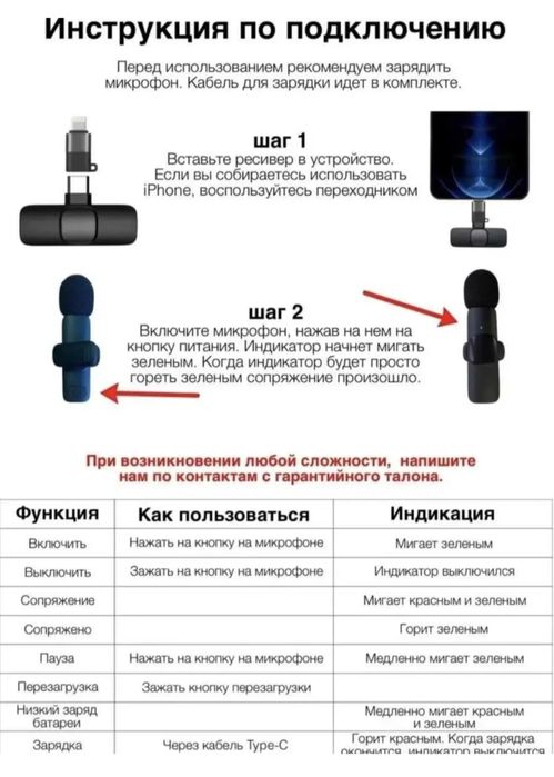 Мікрофон. Безпроводной петличный микрофон для iPhone . Микрофон