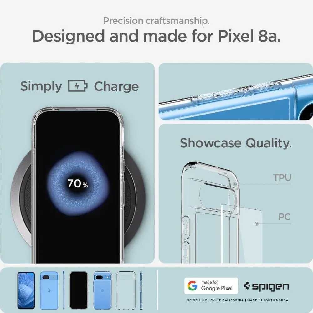 Чехол Spigen Ultra Hybrid для Google Pixel 8a - Разные цвета