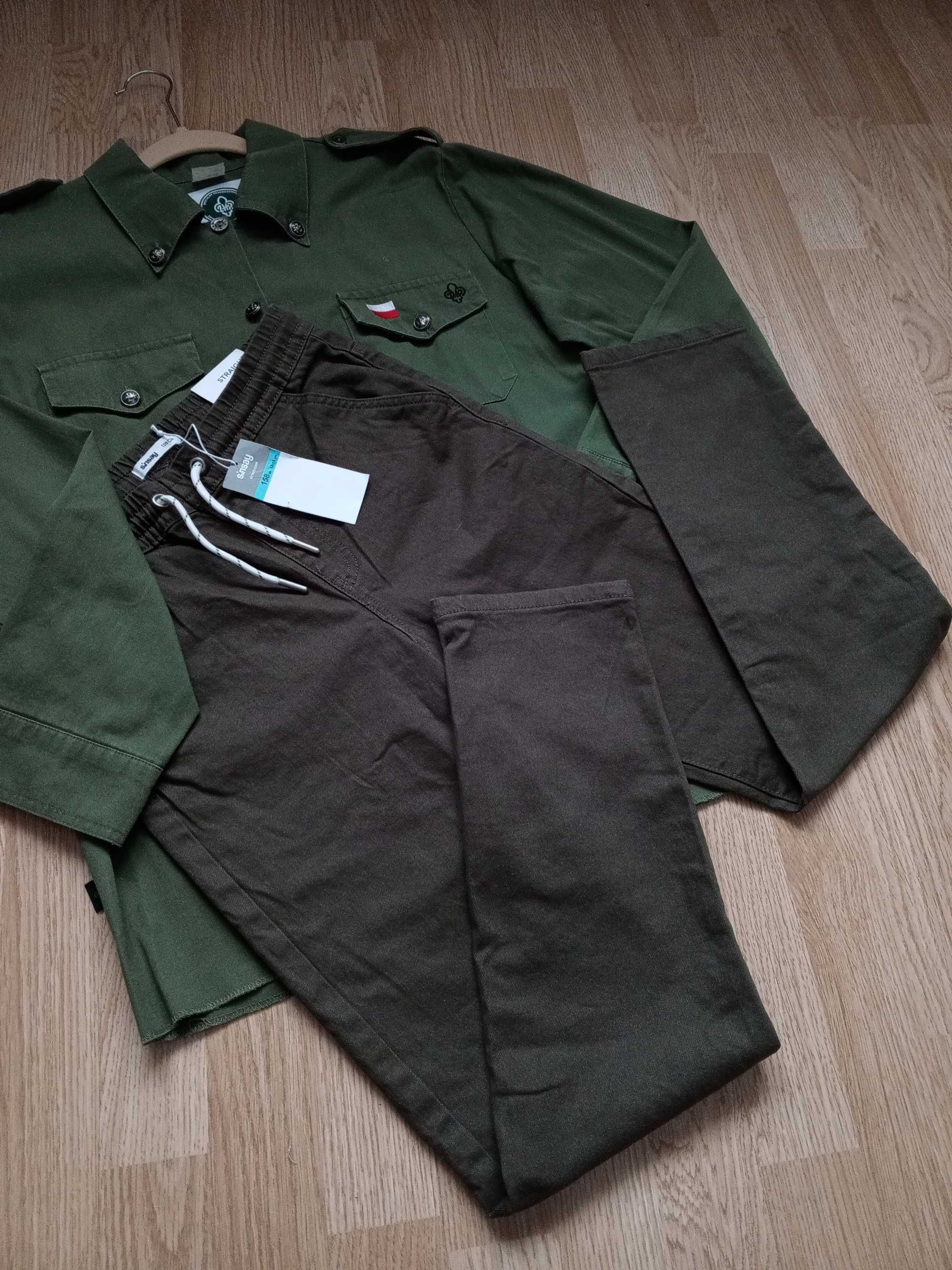 ZHP NOWE 158cm Khaki Spodnie