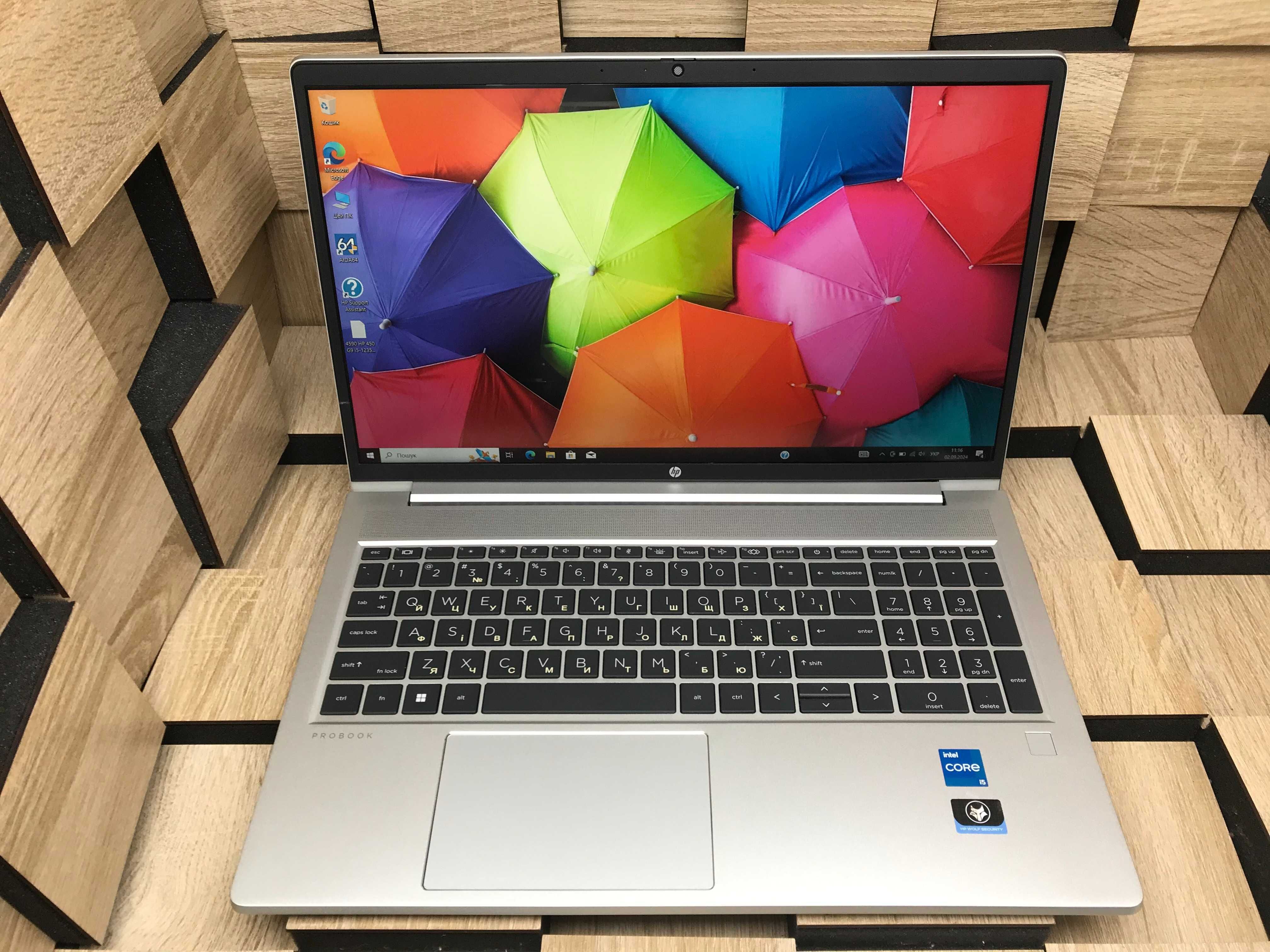 №4590 Ноутбук HP ProBook 450 G9 15.6" FHD IPS/i5-1235U/16Gb/SSD256