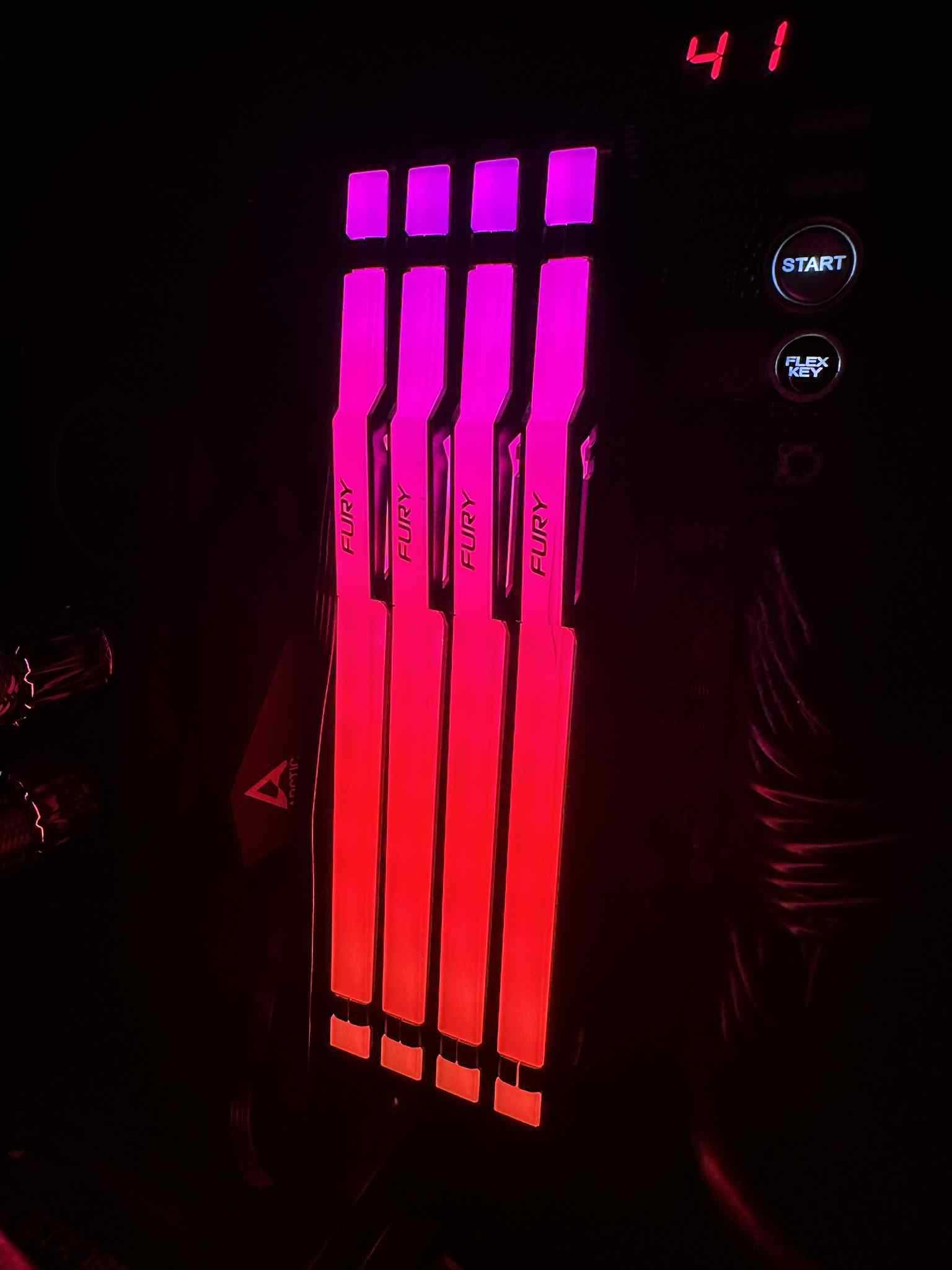 Pamięci RAM DDR5 Kingston FURY 64GB (4x16GB)/ 6000MHz CL36 Beas RGB