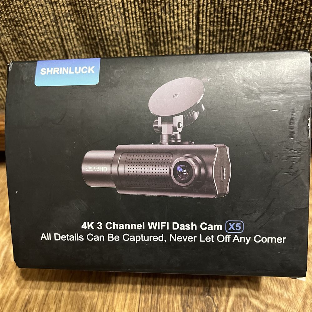 Видеорегистратор Shrinluck X5 4K WiFi Dash Cam