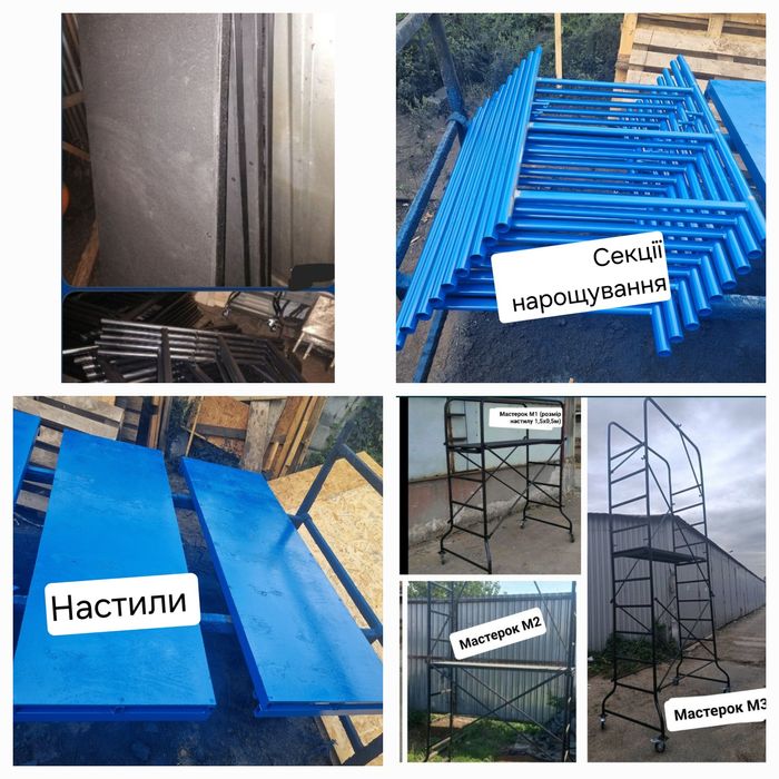 Міні-підмостки Мастерок М1, М2, М3 кельня(МОБІ,вишка - тура,леса)