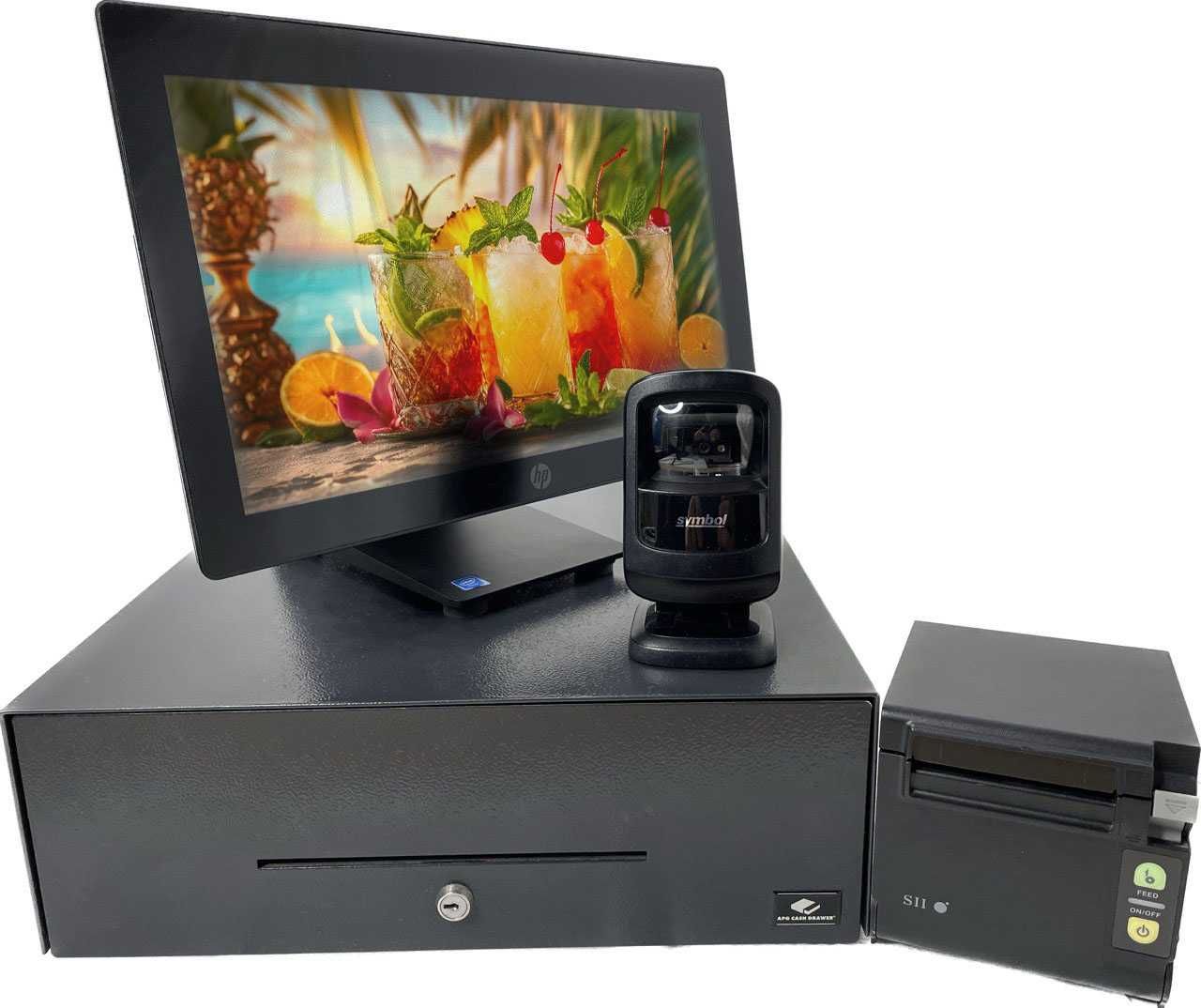 Торговий ПОС термінал сенсорний Є з екраном покупця 15,6"+14" HP RP9G1