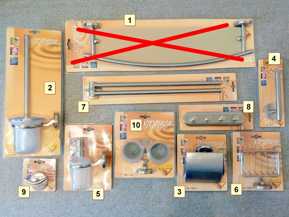 Bisk Virginia akcesoria łazienkowe różne