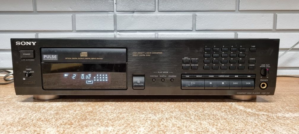 Odtwarzacz cd player SONY CDP-797. Optical,Nowy laser.