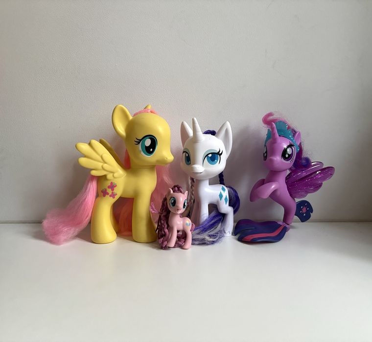 My Little Pony Kucyki mlp duże fluttershy rarity pinkie pie vintage