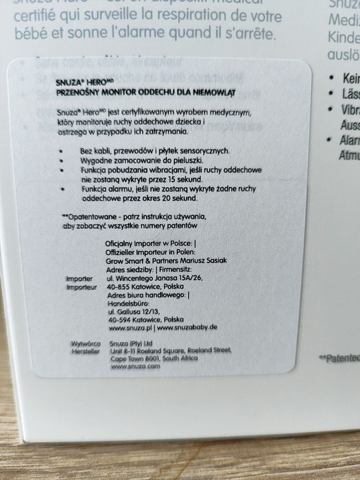 Monitor oddechu Snuza Hero