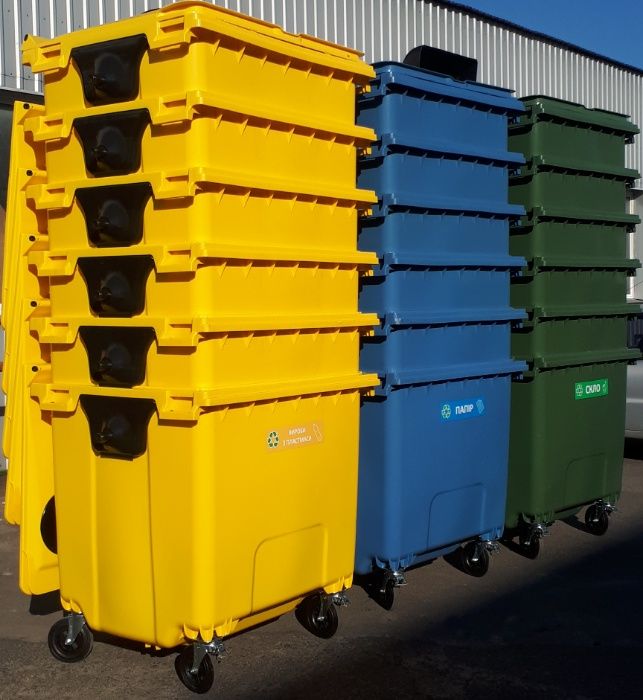 Контейнер для раздельного сбора мусора мусорный бак евроконтейнер урна