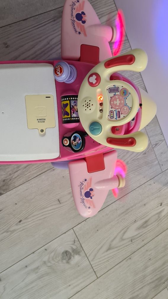 Kiddieland Myszka Minnie Jeździk Interaktywny Samolot