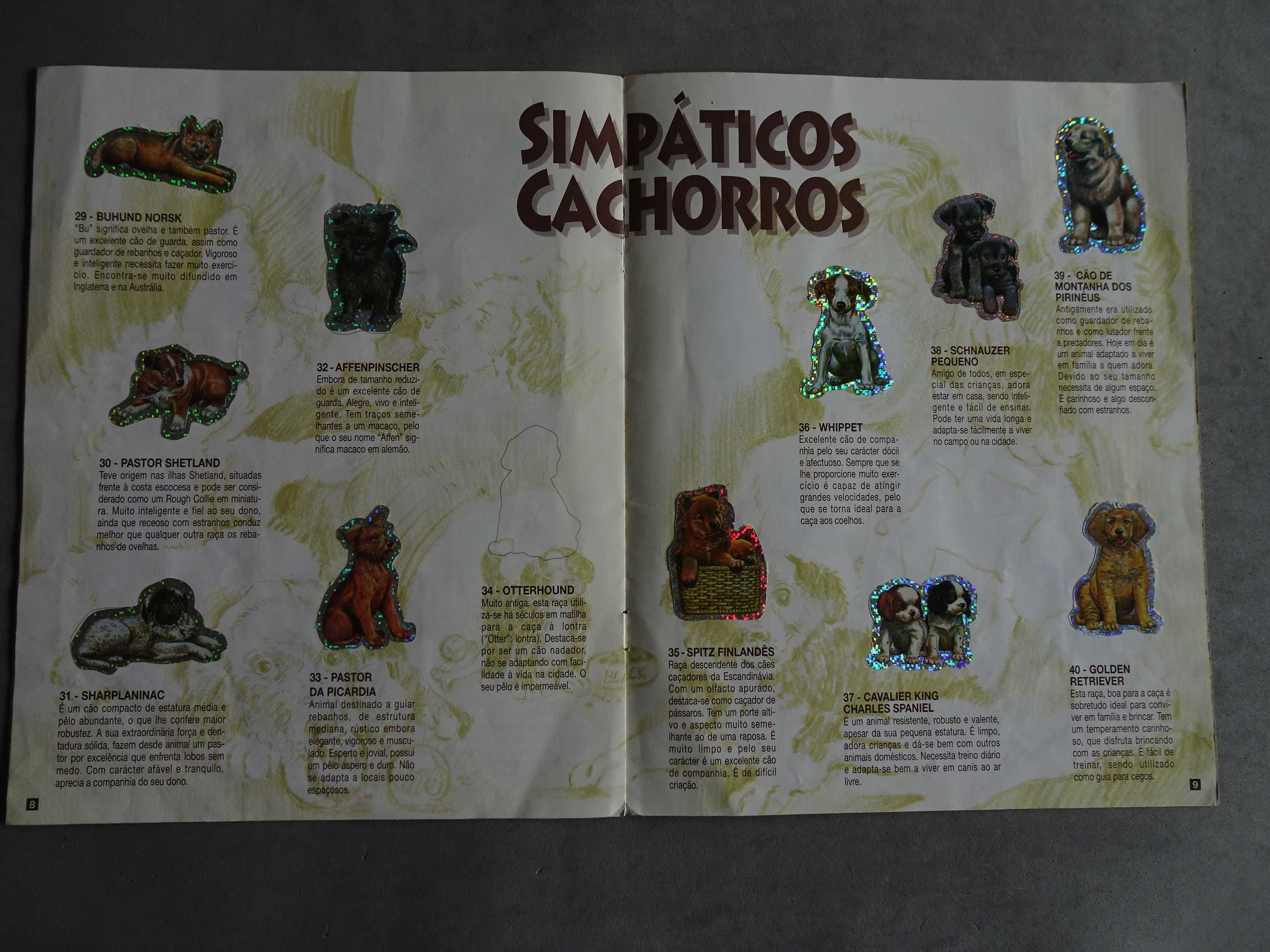 Caderneta de cromos Bollycao "O teu melhor amigo" II (faltam 2 cromos)