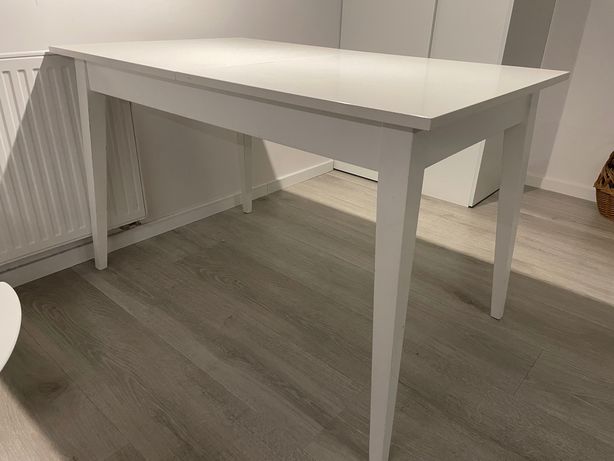 Stół rozkładany Otto biały, 120x73 cm