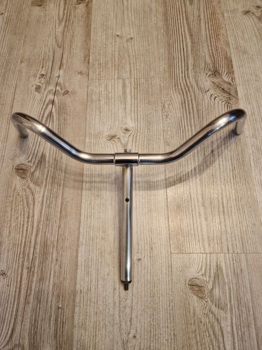 Kierownica do roweru miejskiego typu Holenderka z mostkiem 22,2