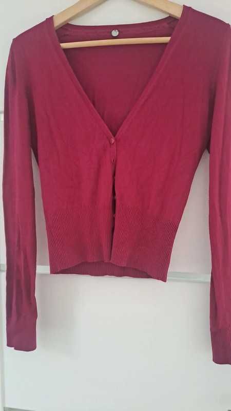 Mango basics M kardigan fuksja 38 sweterek
