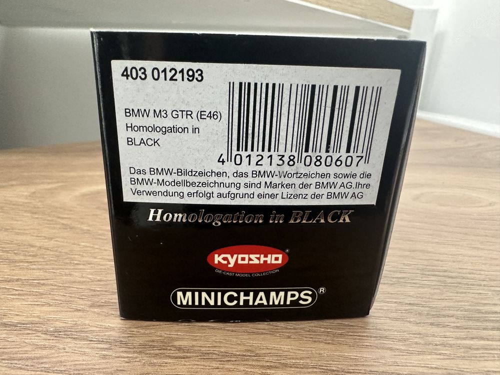 Bmw M3 Minichamps/Kyosho 1:43