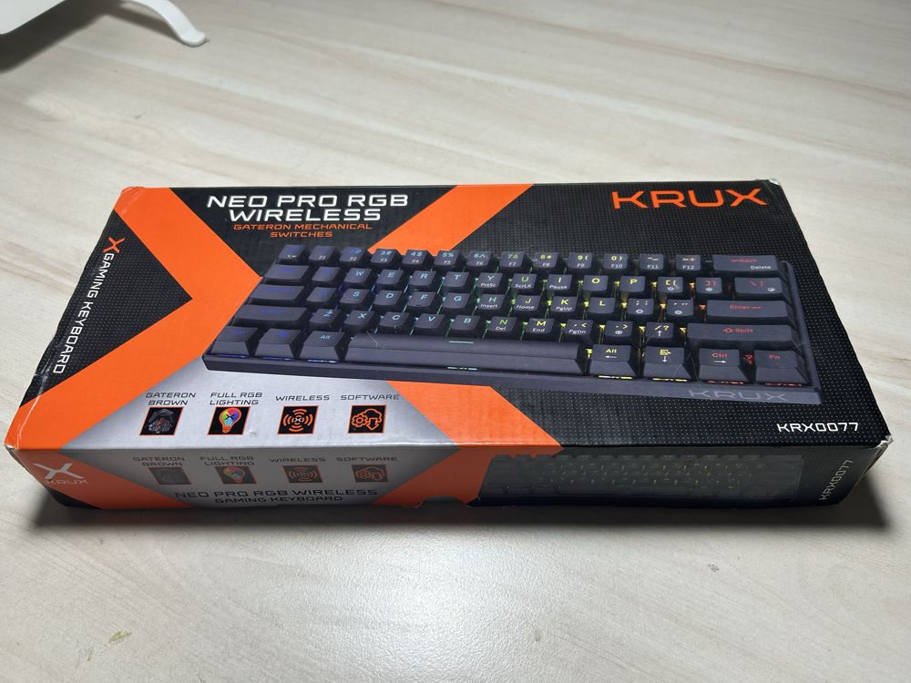 KRUX Neo PRO RGB Wireless (Gateron Brown)+ Epomarket Matcha Keycaps