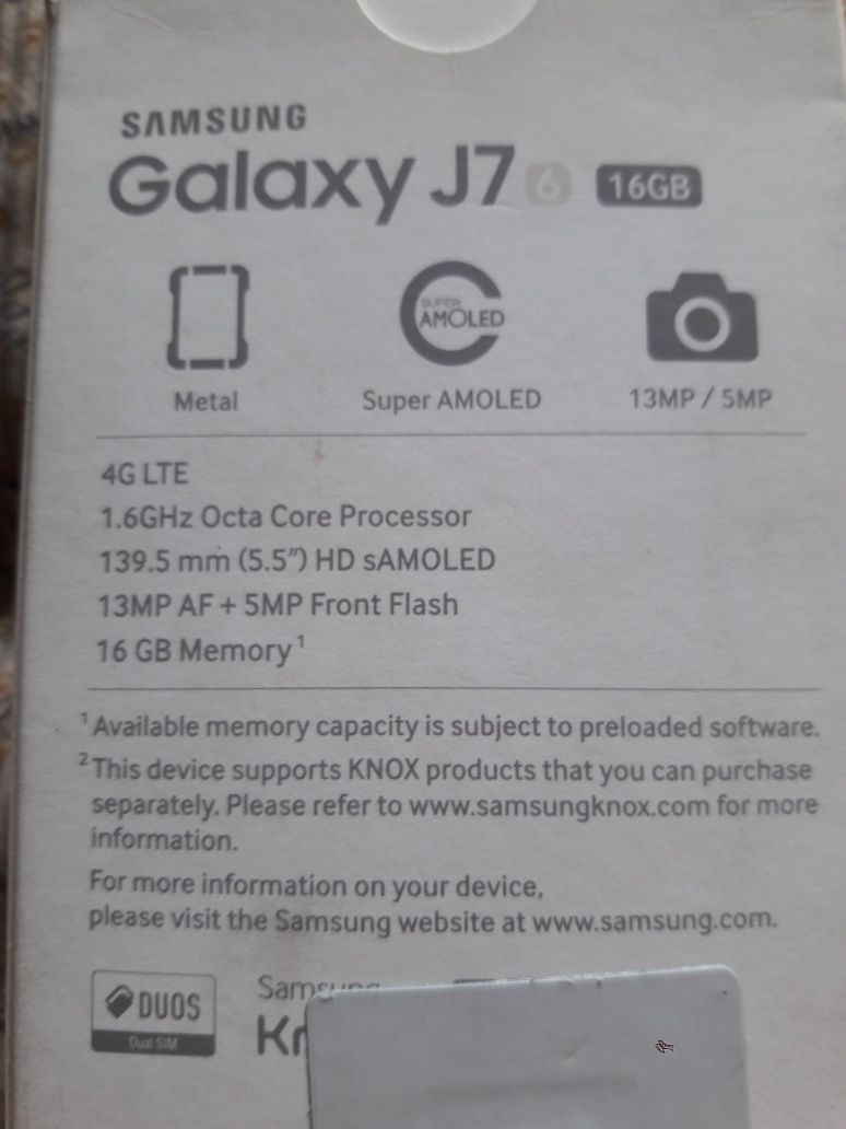 Продам смартфон Samsung Galaxy J7