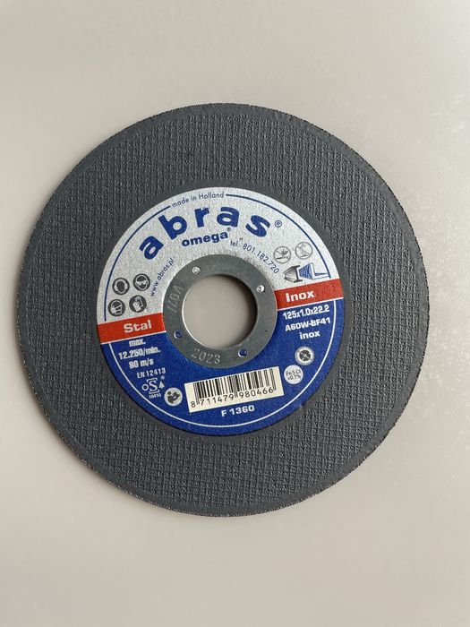 Круг відрізний Abras 125x1.0х22,23 STEEL+INOX