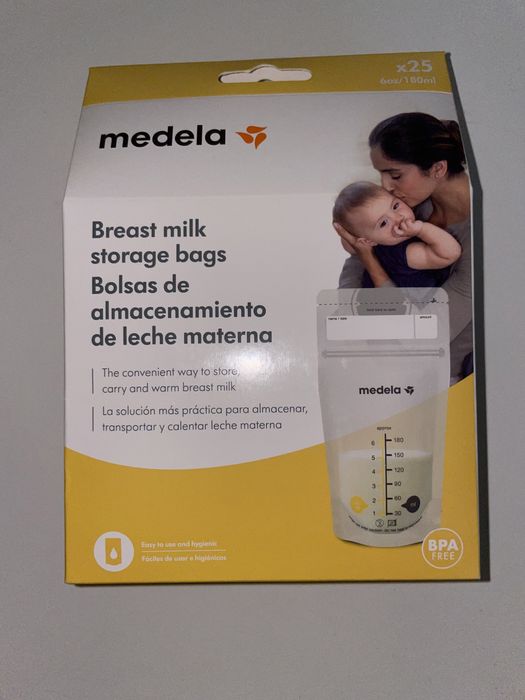 Bomba Manual Extração de Leite Medela + 25 sacos