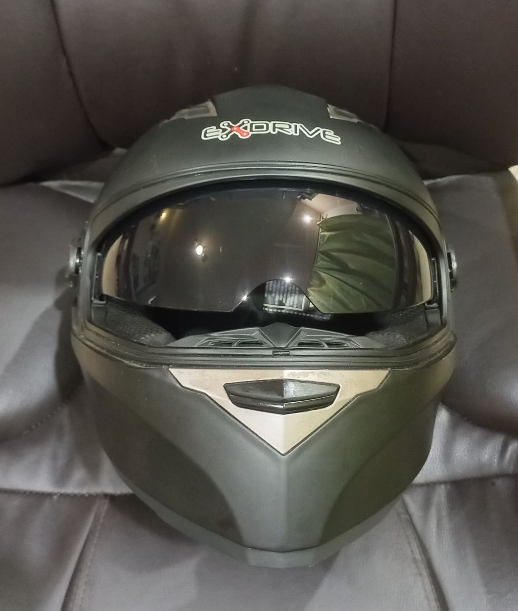 Мотошолом EXdrive EX-09 Matt Black розмір L