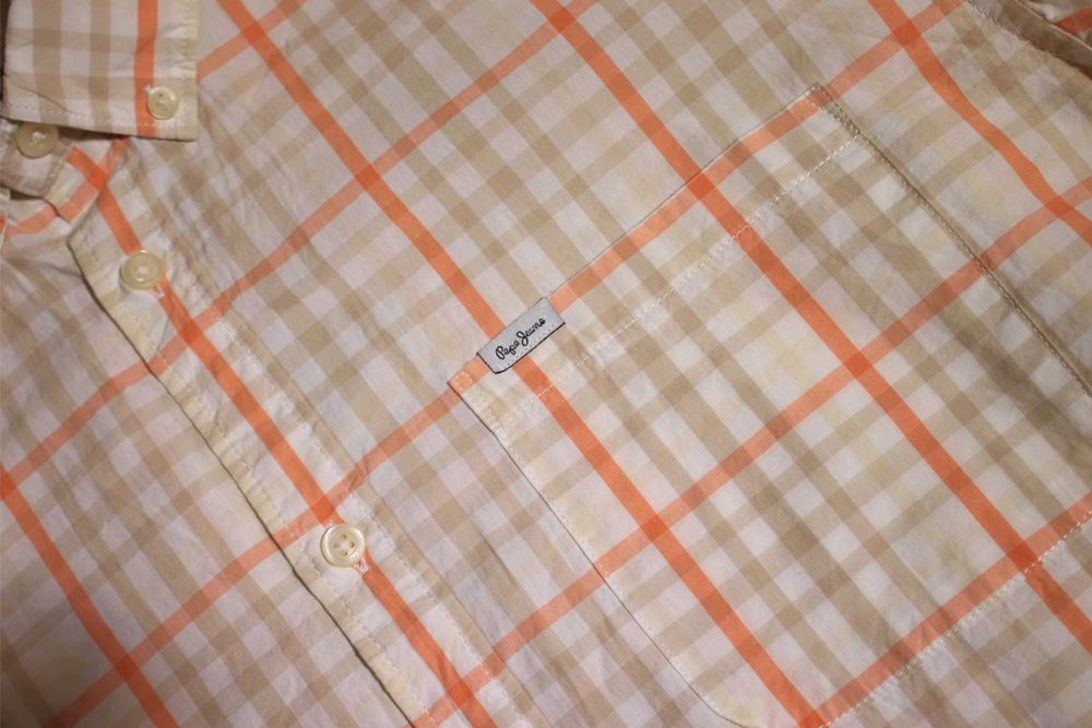 Koszula Pepe Jeans r. M męska wielokolor dł rękaw bawełniana