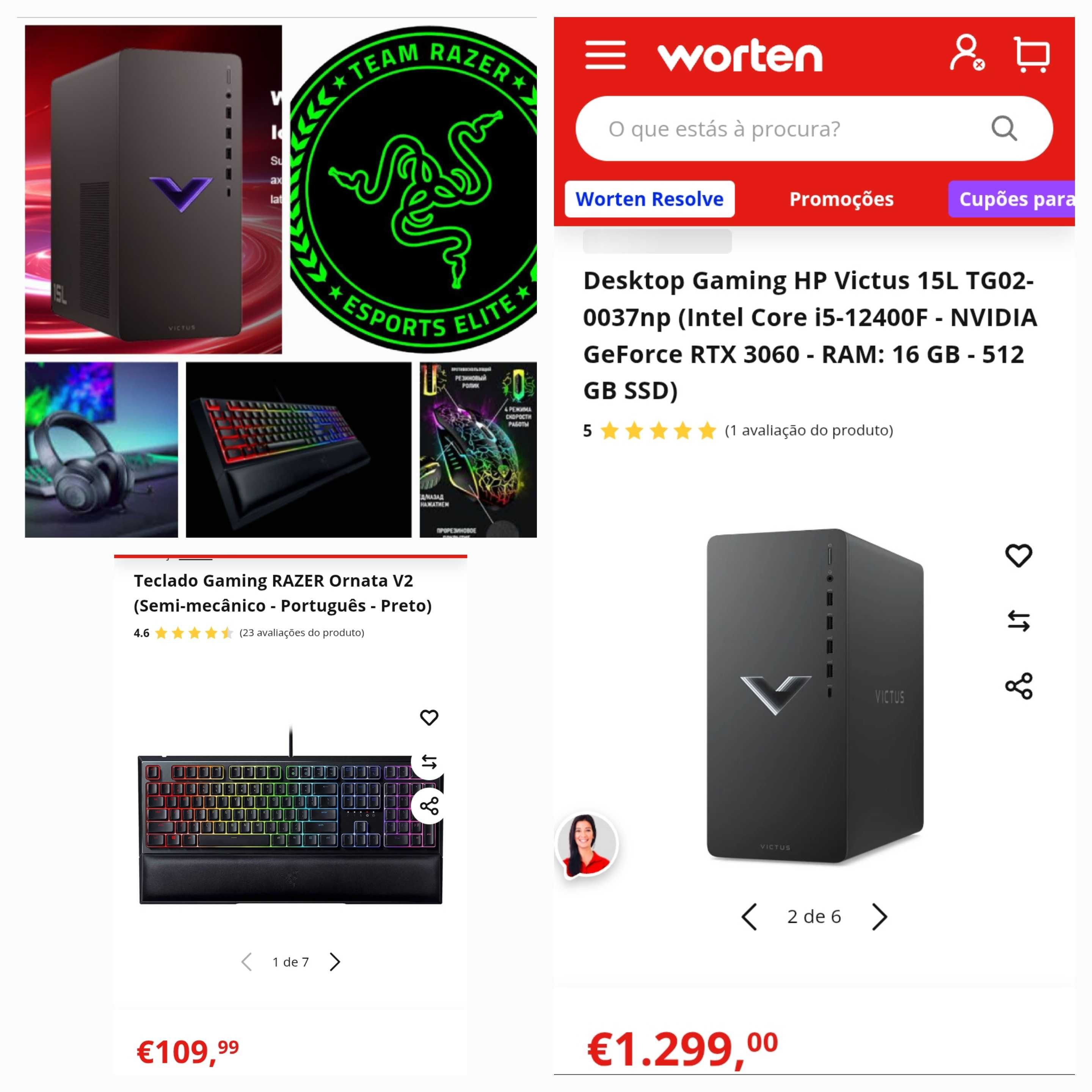 Desktop Gaming HP Victus TG02-0031np