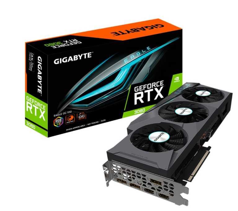 Karta graficzna Gigabyte GeForce RTX 3080 EAGLE OC 10GB GDDR6X GW 12M