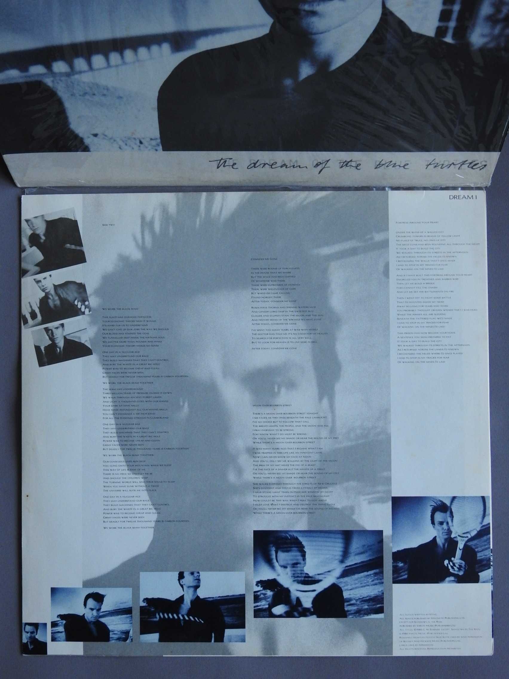 Sting The Dream Of The Blue Turtles LP 1985 UK пластинка Британия EX