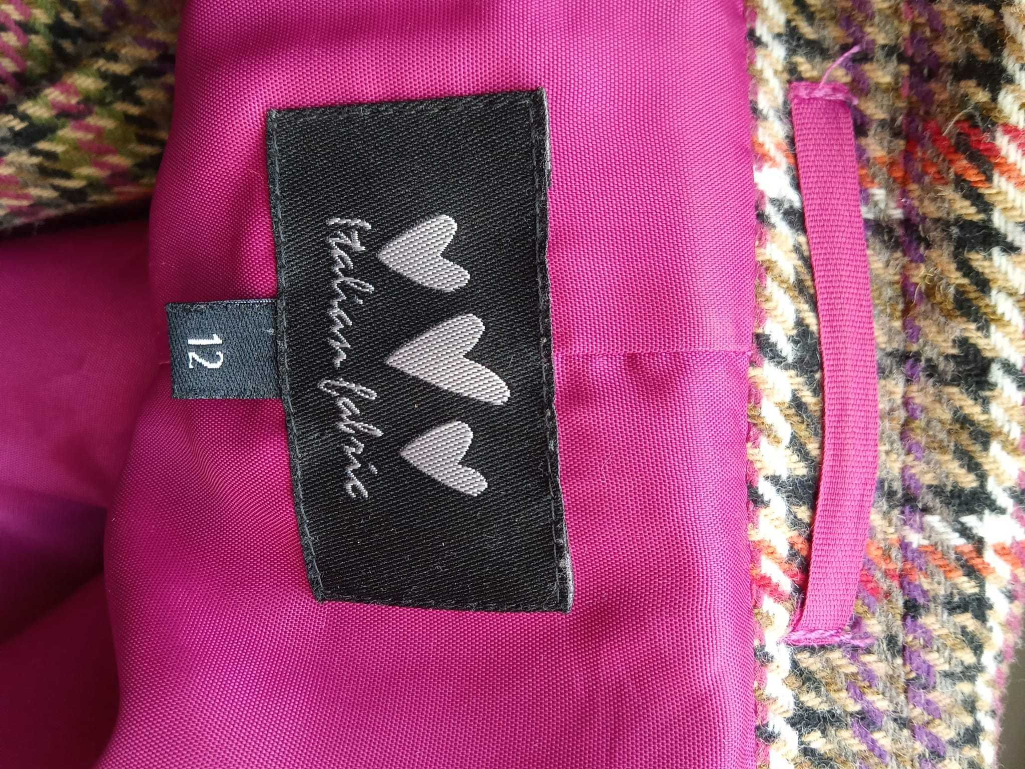 Sprzedam damską marynarkę, kolorowa, Marks and Spencer, rozmiar 12
