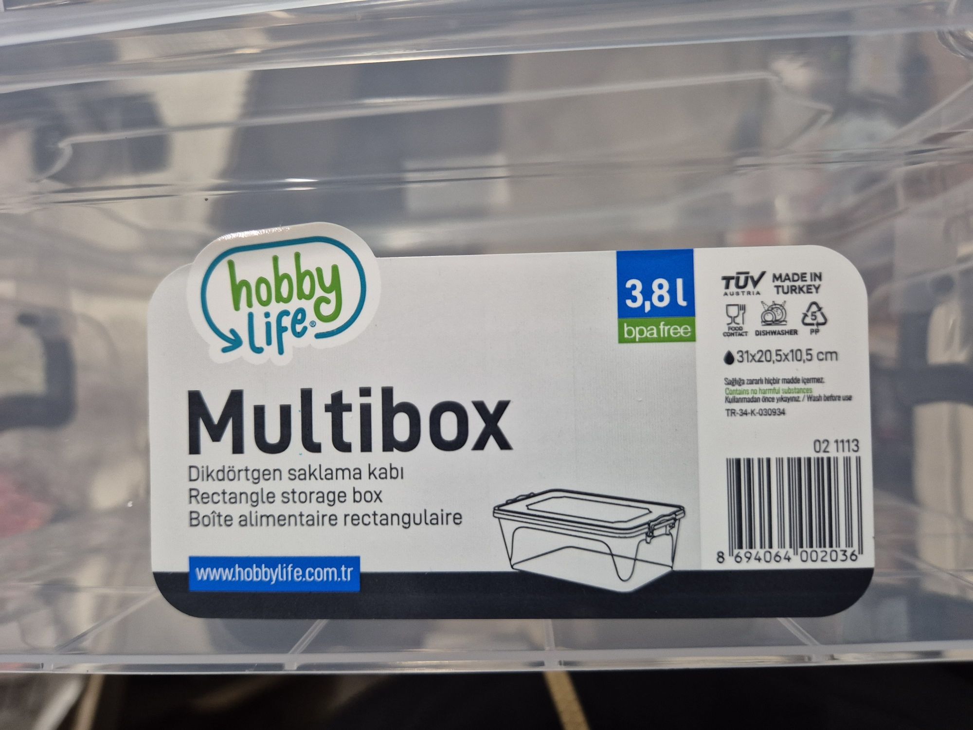 Pojemnik Multibox 3,8 L przezroczysty