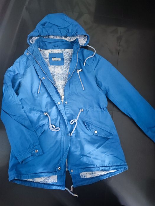Kurtka parka niebieska m-l