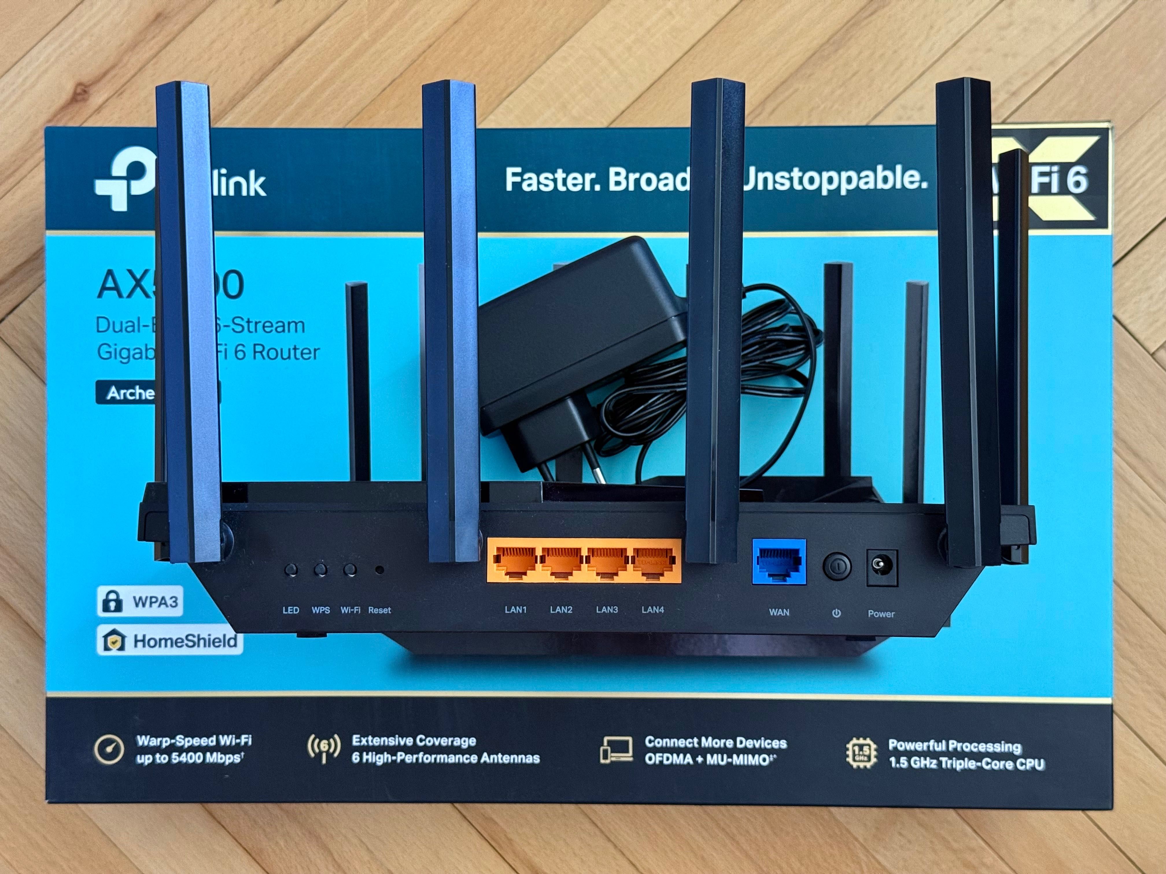 Router TP-LINK Wi-Fi 6 AX5400 Archer AX73 (na gwarancji do 19.07.2025)