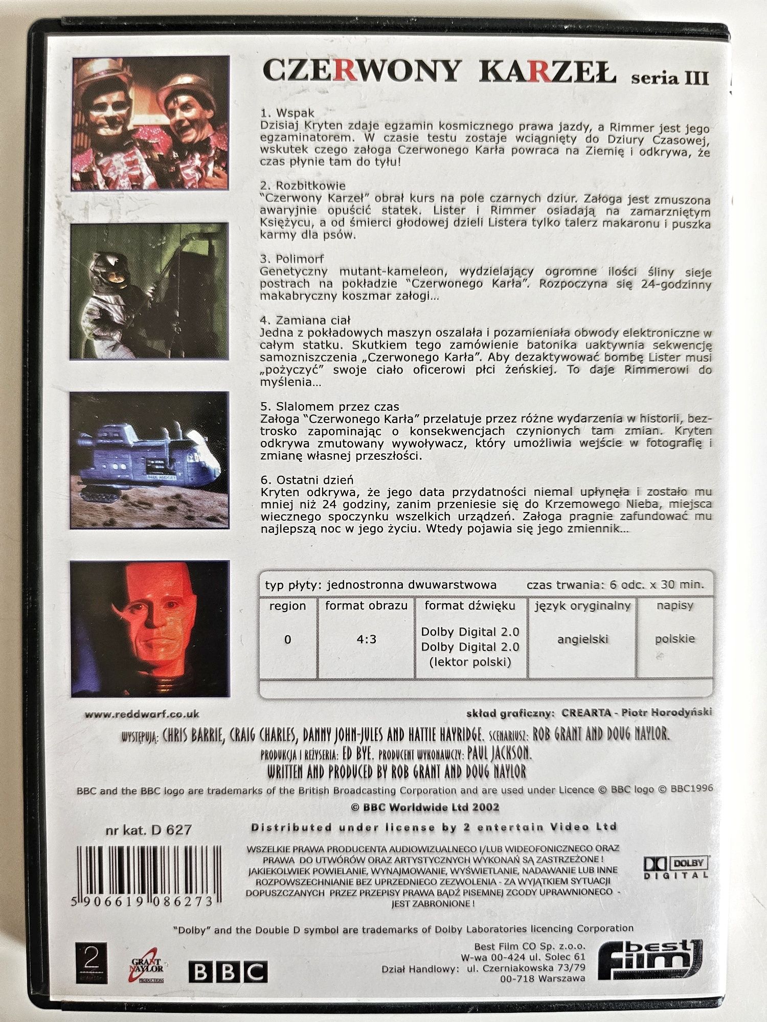 Czerwony Karzeł sezon 1 sezon 2 sezon 3 polskie napisy serial dvd