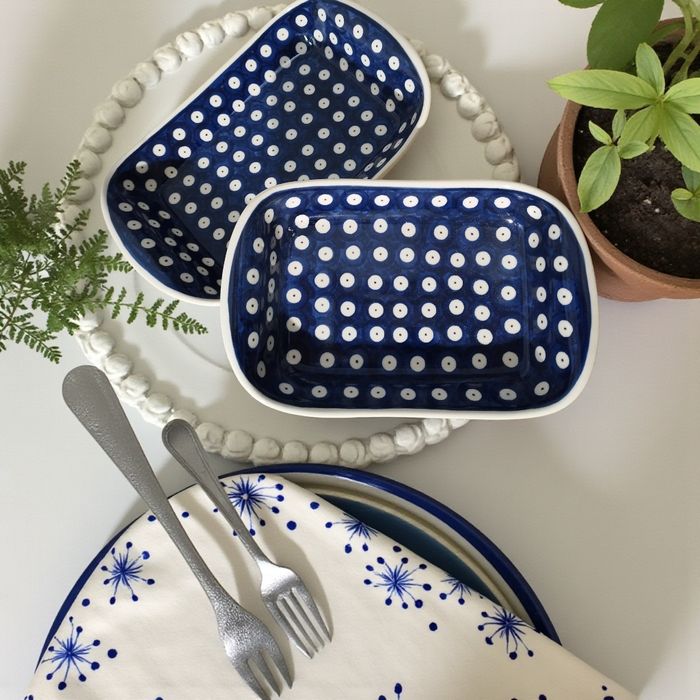 Zestaw półmisków 2szt.Ceramika Bolesławiec