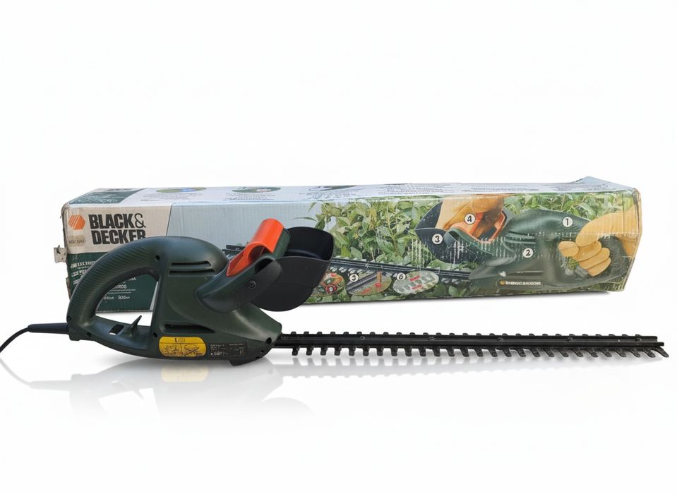 Corta-Sebes Black & Decker 380W - Lâmina 55cm - Leve e Potente