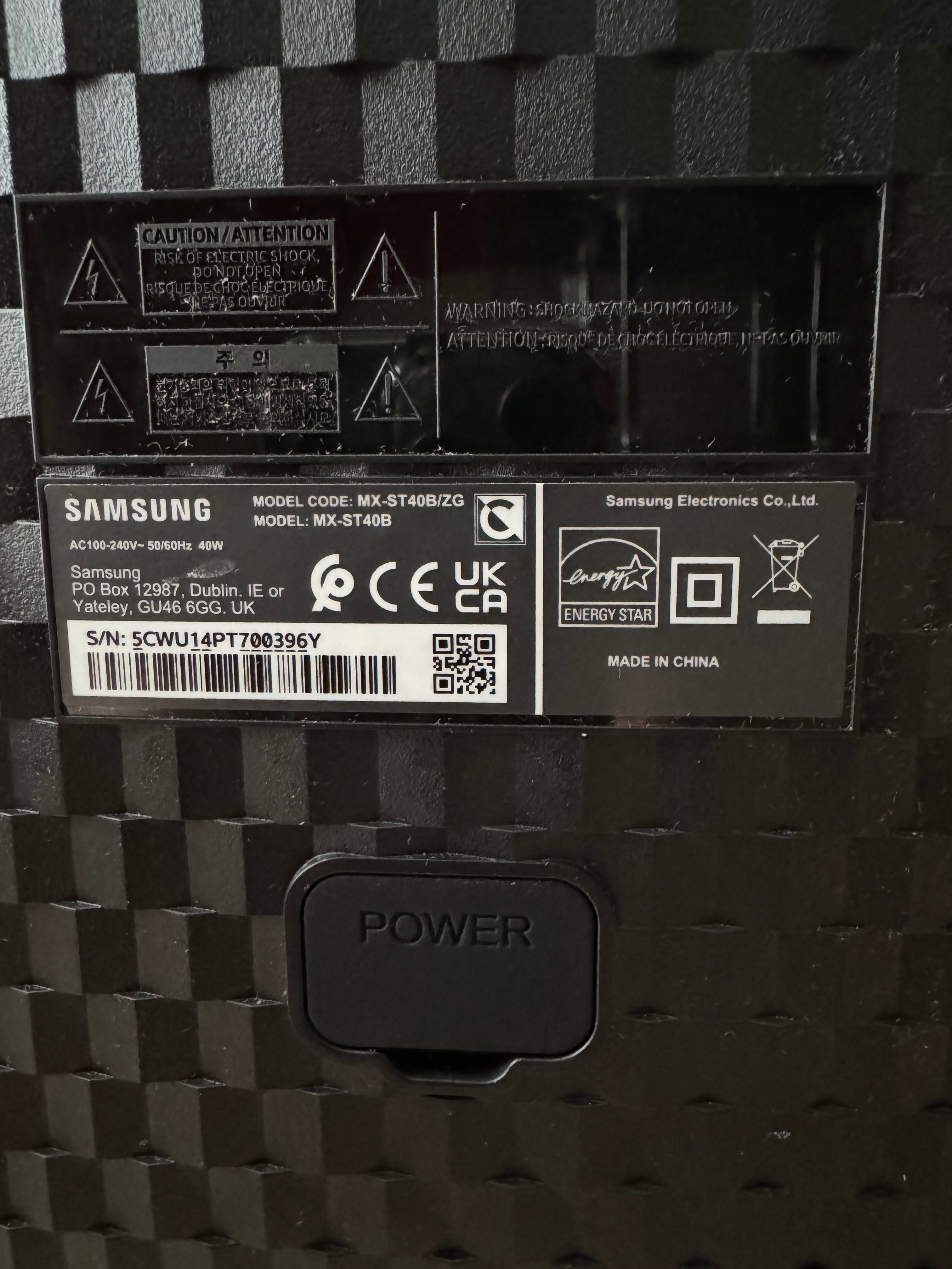 Głośnik Samsung MX-ST40B | Power Audio | 160W