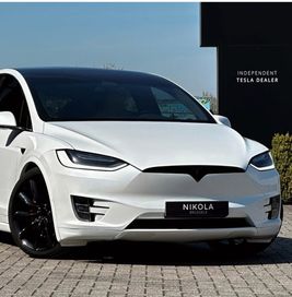 Tesla X biała lub szara do ślubu