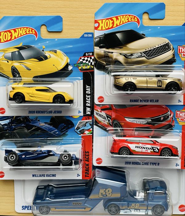 Hot Wheels Set з 5 шт произведены компанией Mattel Нові