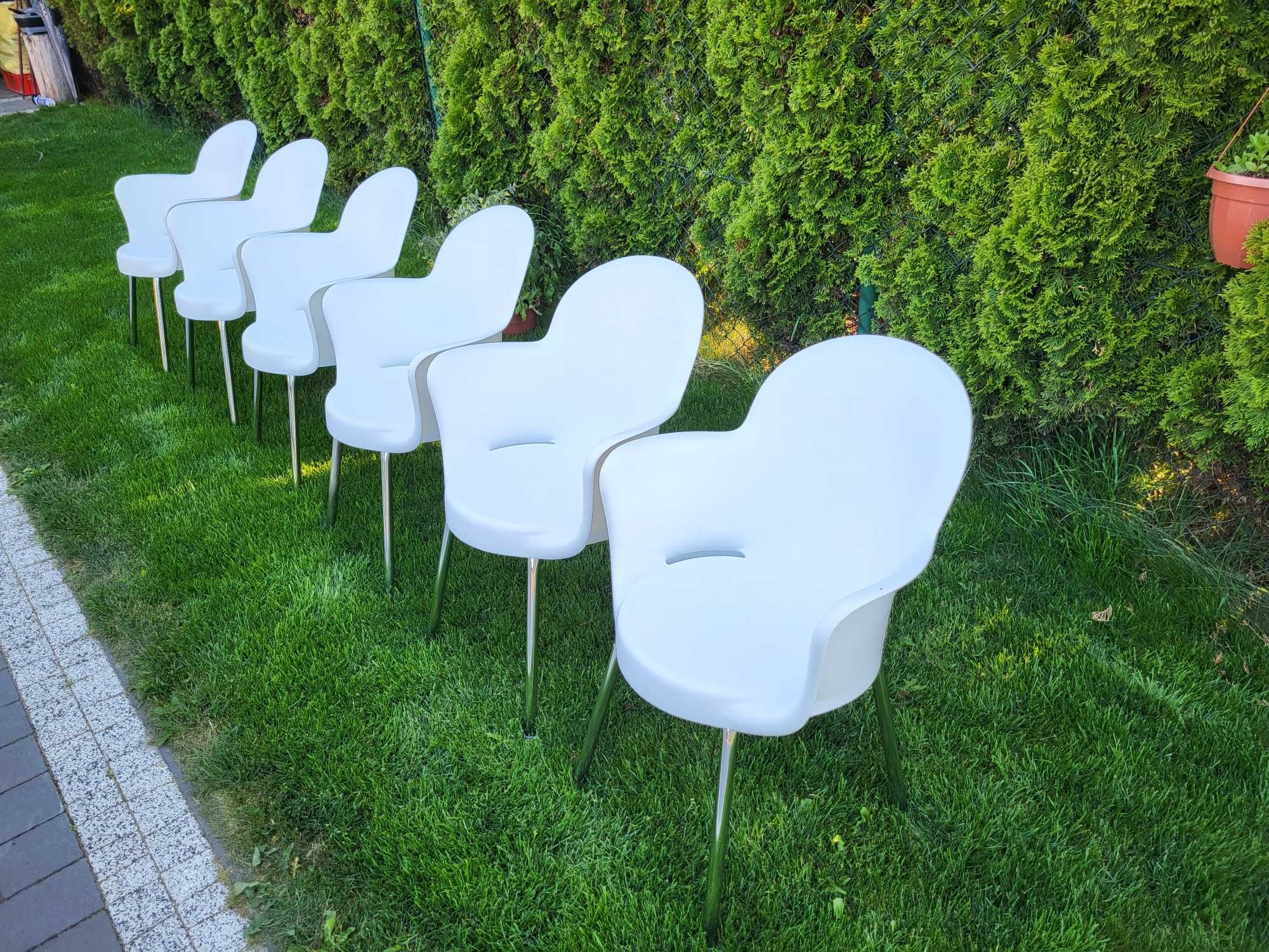 Krzesła Vintage Włoskie Sintesi Gogo Ogrodowe design Marcello Ziliani
