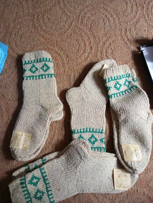 Носки шерстяные вязаные СССР 4шт