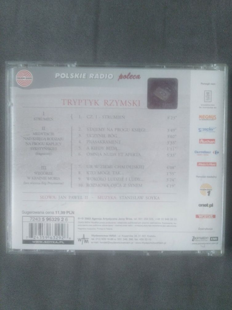 Jan Paweł II Tryptyk rzymski śpiewa Stanisław Soyka CD