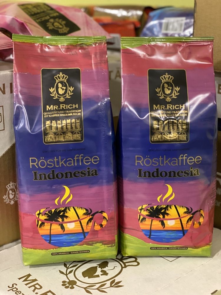 Кофе в зернах Mr.Rich "Indonesia" (Индонезия).500гр. Германия.