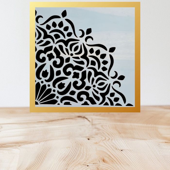 Szablon Mandala -wzór 60x60cm szablon 30x30cm, malarski tynk ozdobny,