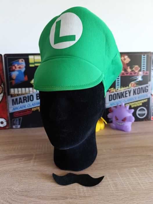 Super Mario Bros. Czapka + Wąsy, Unisex