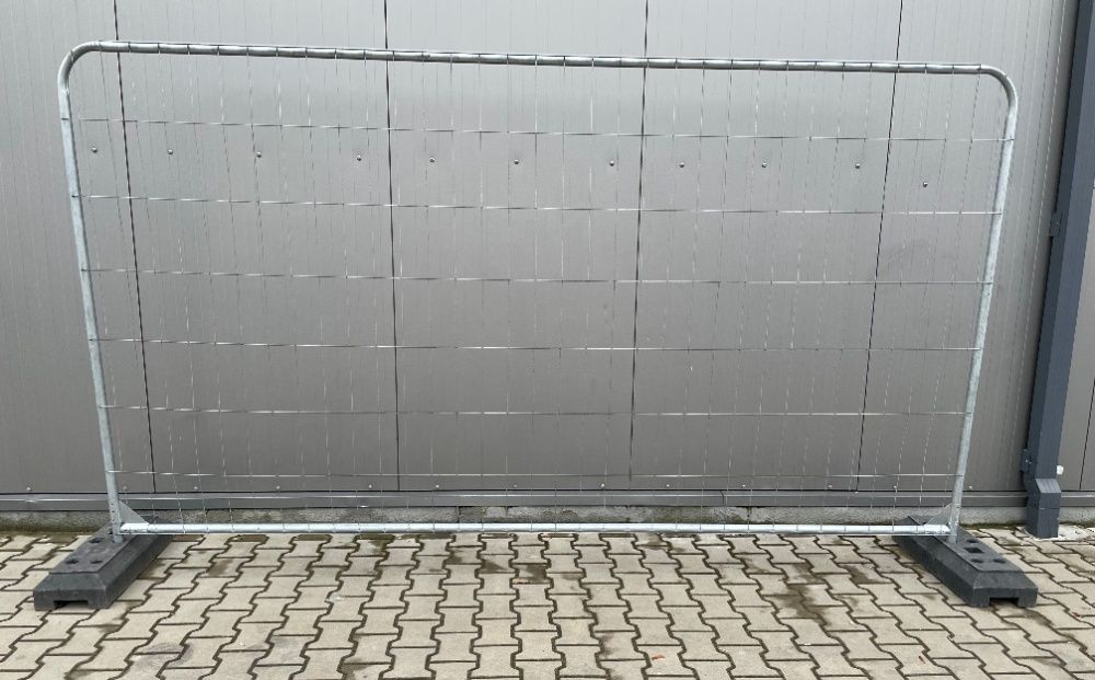 Ogrodzenie budowlane tymczasowe przestawne panel ażurowy owalny ZESTAW