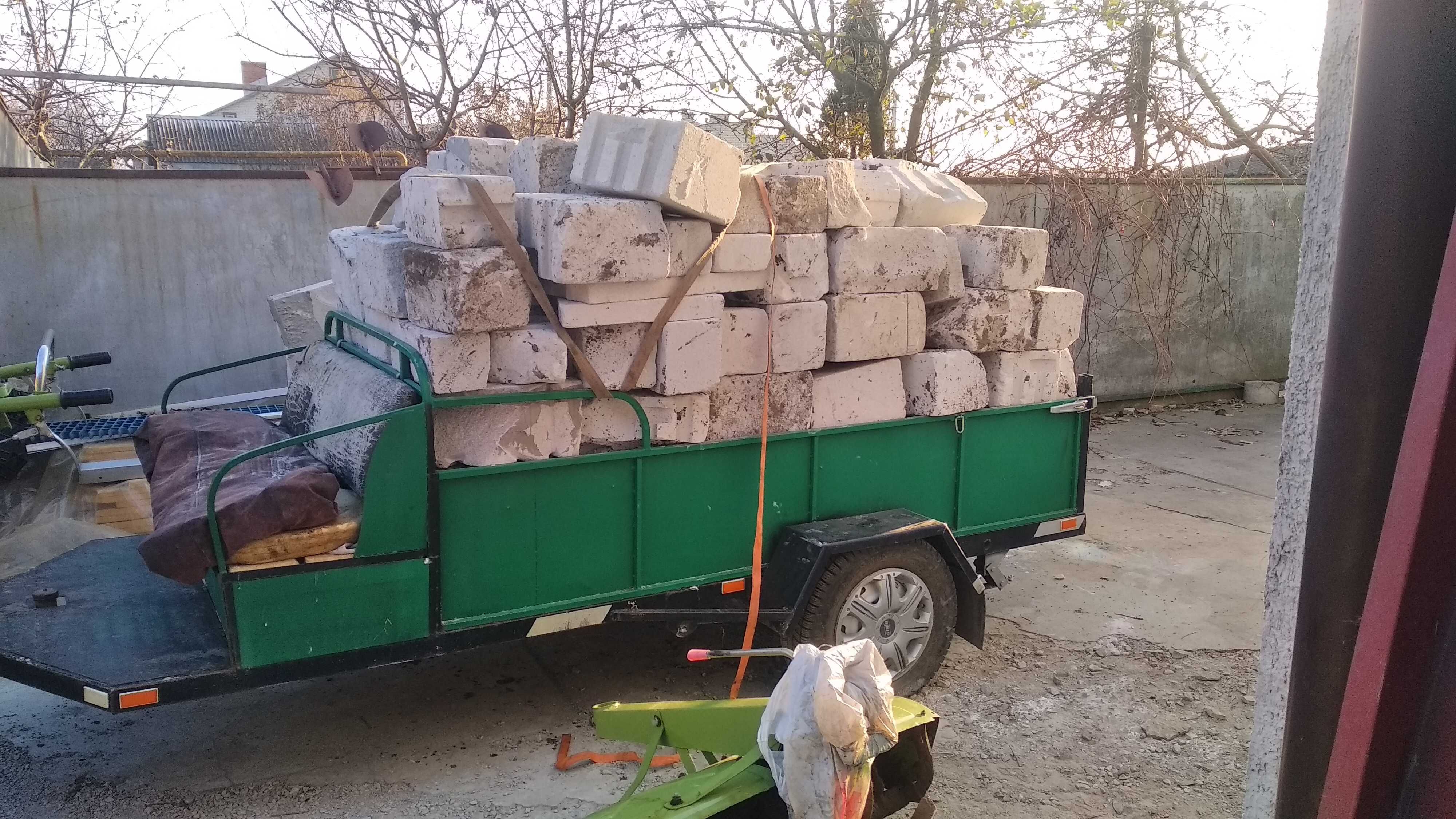 ,мотоблок зубр 8 кс з причіпом