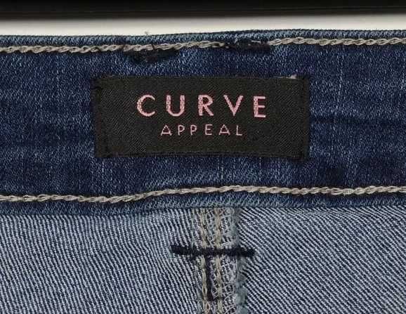 Krótkie spodenki damskie szorty bermudy CURVE APPEAL DENIM JEANS 14/32