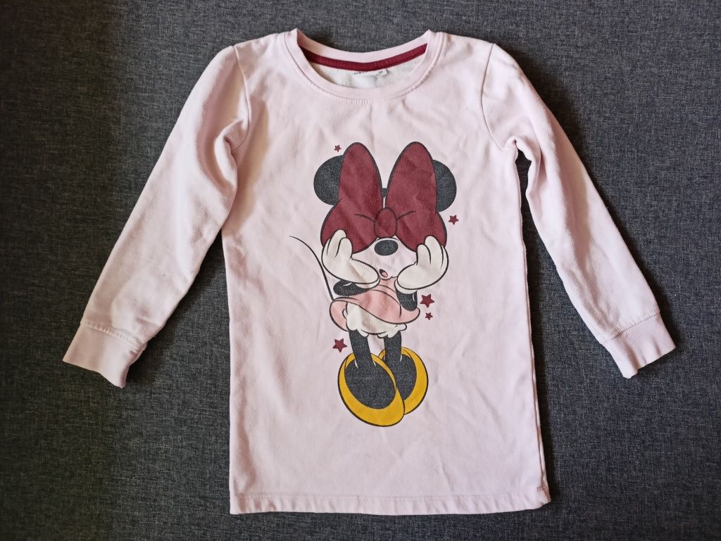 Różowa bluza z Myszką Minnie rozm. 110