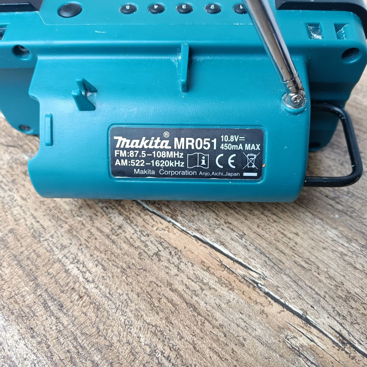 Makita 10,8V Radio MR051+Bateria JAPAN